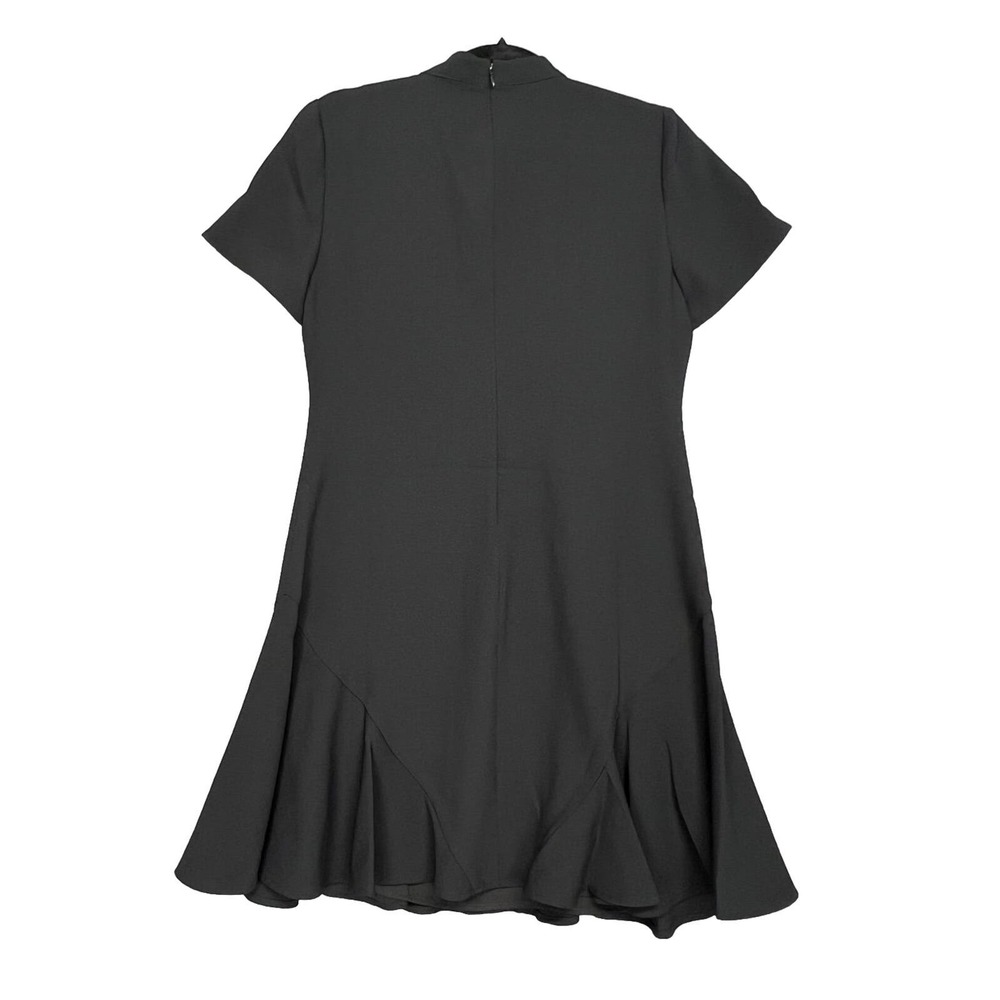 CeCe Bow Neck Short Sleeve A-Line Black Dress Women’s New $129 Size 6 - Picture 4 of 16
